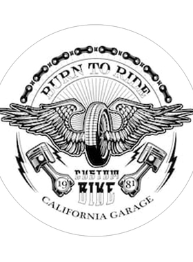 摩托车机翼车轮wings wheels 1981年自行车老学校贴纸贴花