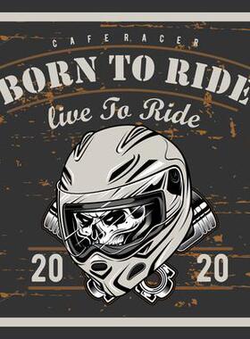 拉力车咖啡赛车born to live 2020 #913汽车贴纸摩托车贴花