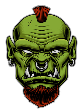 独眼兽人Cyclops uniqu独特发型汽车摩托车贴画贴花#705