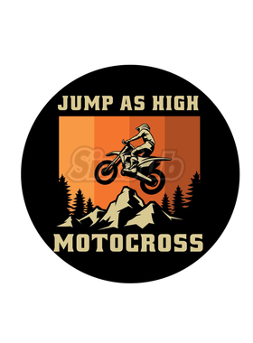 场地高赛MOTOCROSS越野摩托反光镭射贴4606#