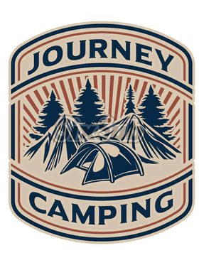 mountains camping 装饰车贴反光镭射41205#