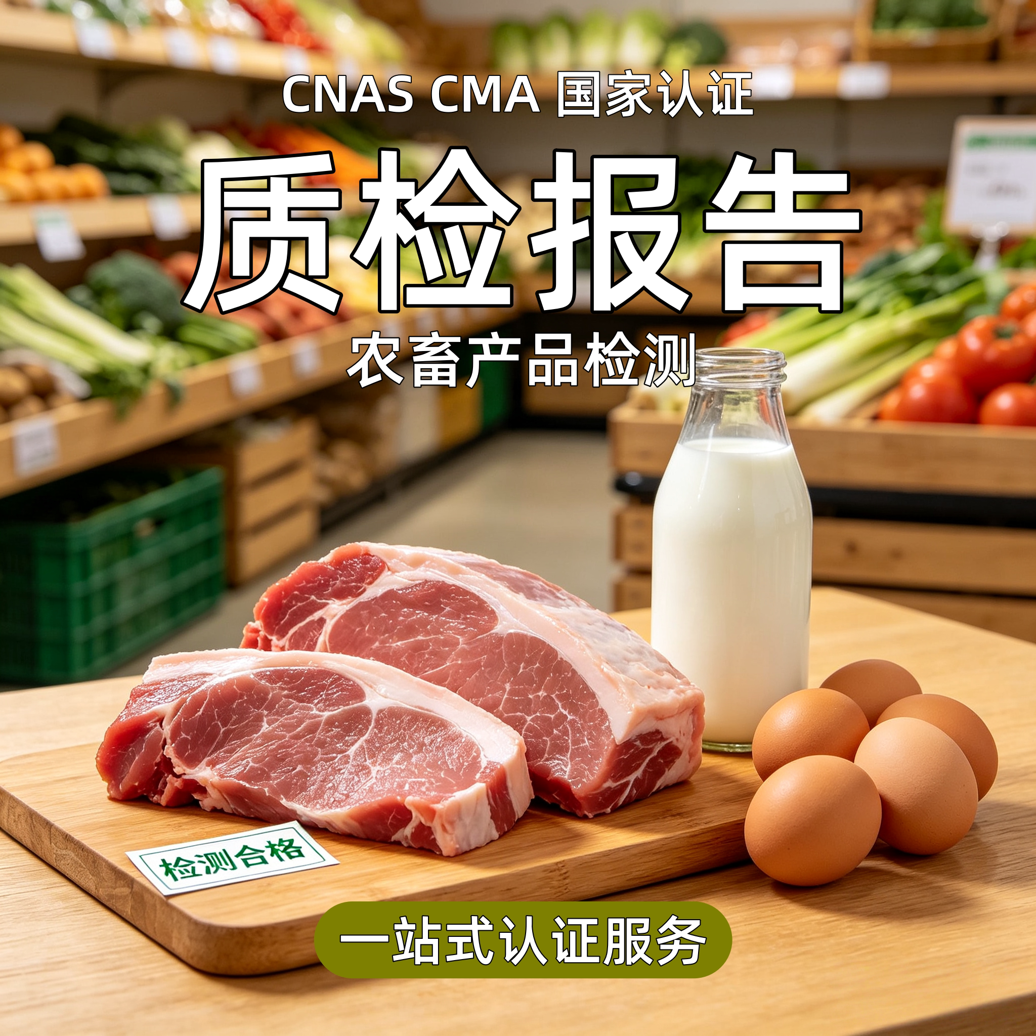 食品农畜质检报告CMA认证电子版