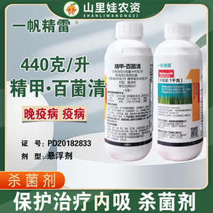 一帆精雷440克/升精甲百菌清番茄晚疫病铁皮石斛疫病农药杀菌剂