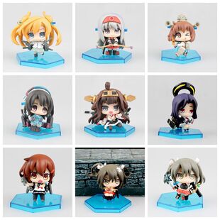 现货包邮舰队Collection 9款舰娘DX 岛风 雷 金刚 天津风盒蛋手办