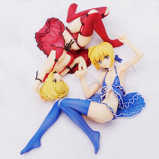 Fate尼禄手办FGO阿尔托莉雅卧姿睡衣Saber阿尔托利亚摆件塞巴包邮