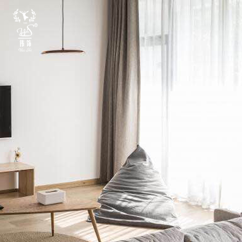 上门测量窗帘伟饰静音轨安装名宿