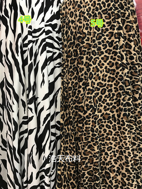 夏款氨纶牛奶丝面料泳衣连衣裙舞蹈裙拉丁舞豹纹斑马纹四面弹力布