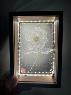 【现货】FF14同人衍生厄尔庇斯花厚框夜灯成品可diy可做谷美