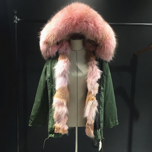 海宁皮草来自星星的你千颂伊同款派克大衣周冬雨外套狼毛内胆大衣