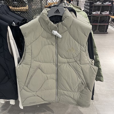 阿迪达斯男款羽绒服马甲夹克外套