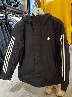正品ADIDAS/阿迪达斯男子连帽外套防风保暖运动棉衣IP2535 IP2537