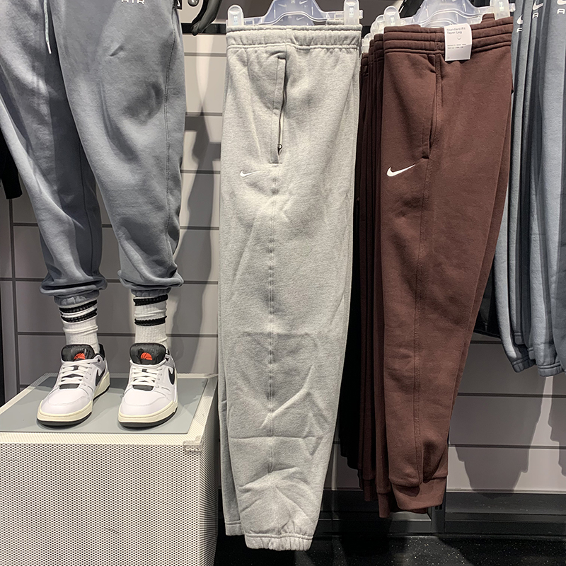 正品Nike/耐克冬季男子休闲运动训练简约加绒束脚长裤DA0330-063