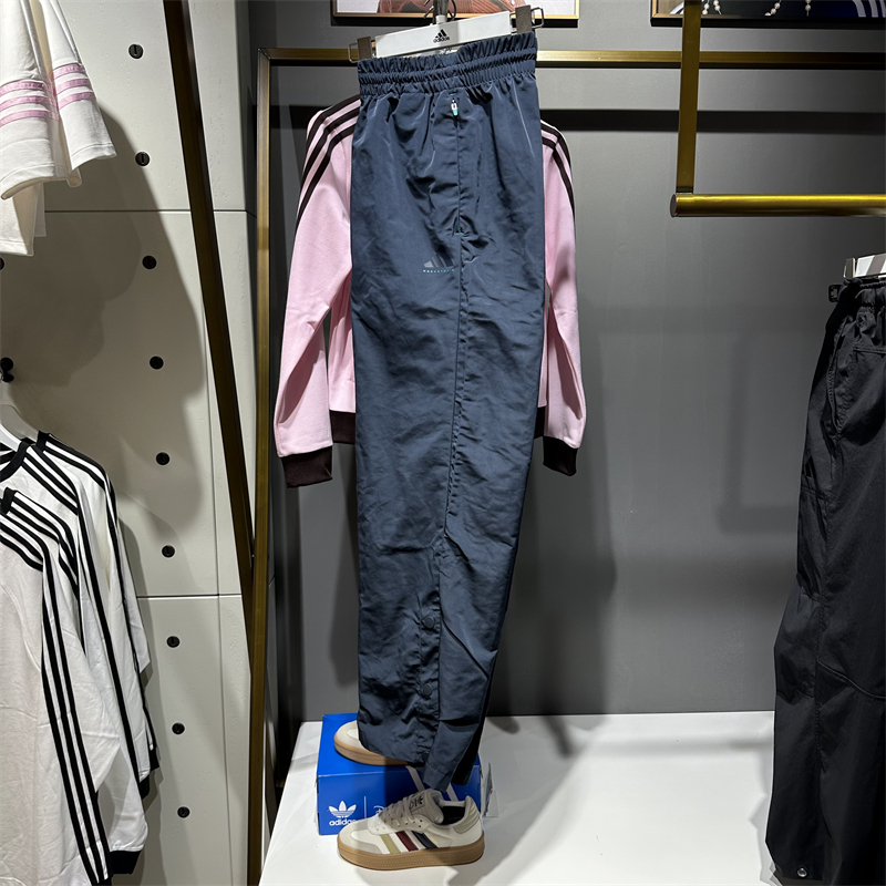 阿迪达斯裤子男宽松直筒长裤