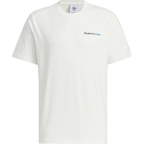 Adidas三叶草七夕节限定男女后背印花LOGO运动短袖JM7291JM7292