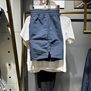 正品Adidas阿迪达斯2024新款男女运动训练休闲五分裤短裤IY0025