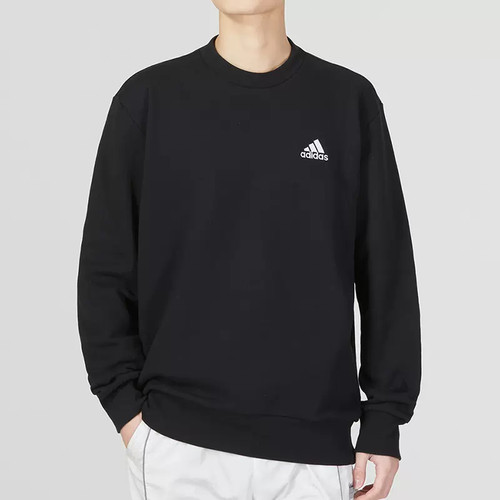 正品Adidas/阿迪达斯男子经典运动休闲长袖圆领套头衫卫衣 IC9329