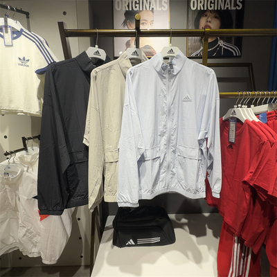 阿迪达斯男子夏薄外套运动外套