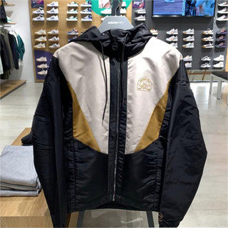 正品Adidas/阿迪达斯男女加绒冲锋衣外套春秋运动连帽夹克IK6005