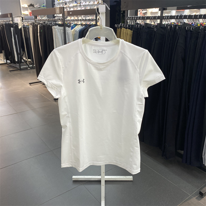 正品UA安德玛短袖女2024春夏新款健身速干透气运动T恤23500509,运动服/休闲服装,运动T恤,淘宝优惠券,粉丝福利购,淘宝优惠卷