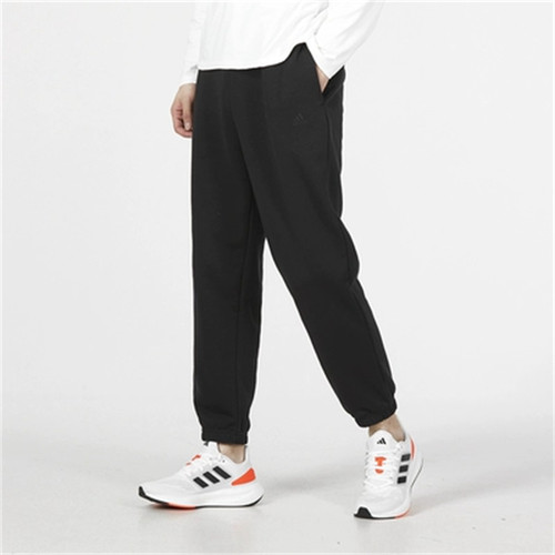正品Adidas阿迪达斯男子简约百搭休闲运动针织保暖束脚长裤IC9770