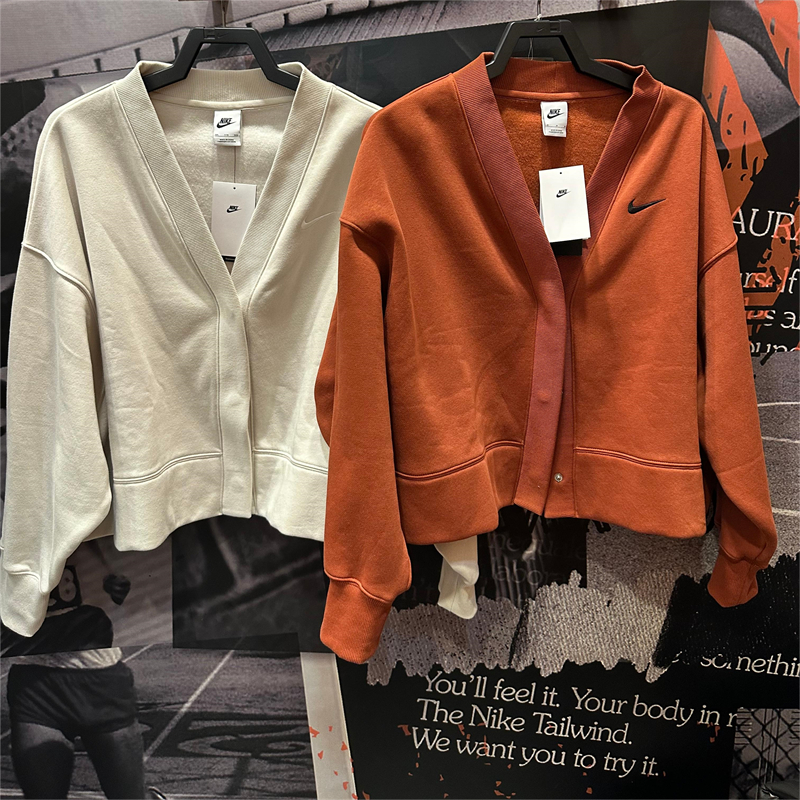 耐克女春秋外套加绒上衣