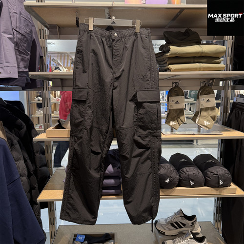 阿迪达斯三叶草男子工装直筒长裤