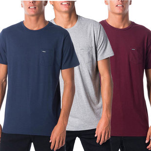 CURL短袖 Pocket 全棉T恤口袋经典 Plain Tee澳洲冲浪品牌 款 RIP