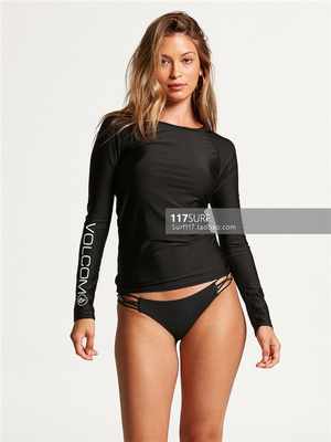 VOLCOM冲浪防晒衣SIMPLY CORE LONG SLEEVE RASHGUARD UPF 50+