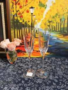 原装礼盒 Waterford 利斯莫尔 Lismore Essence水晶香槟对杯220ml