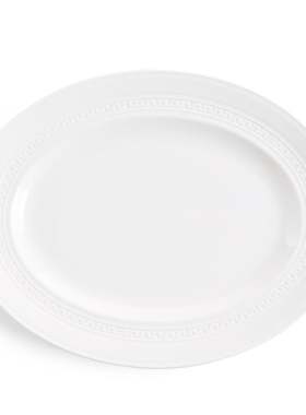 现货 礼盒装 威基伍德意大利浮雕Intaglio 鱼盘35cm餐盘大椭圆盘