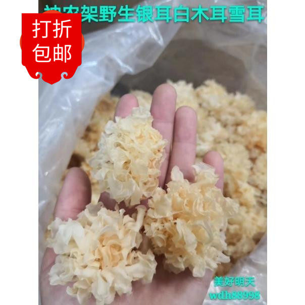包邮神农架银耳干货白木耳丑耳糯耳无硫 雪耳 糯香好煮