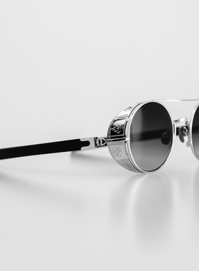 MATSUDA圆形复古男女纯钛太阳镜