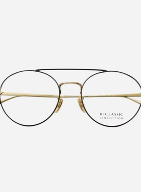 BJ CLASSIC日本手工眼镜框男女近视纯钛超轻飞行员金丝眼镜架125