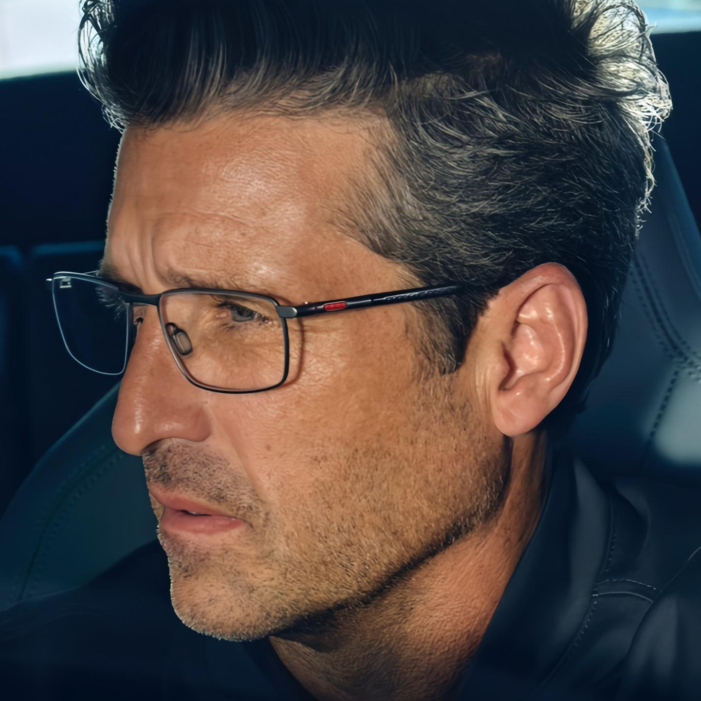 Porsche Design保时捷眼镜框纯钛方框超轻男士商务近视眼镜架8766
