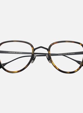 OWDEN日本手工眼镜框男近视纯钛方框超轻复古前挂墨镜眼镜架TELOS