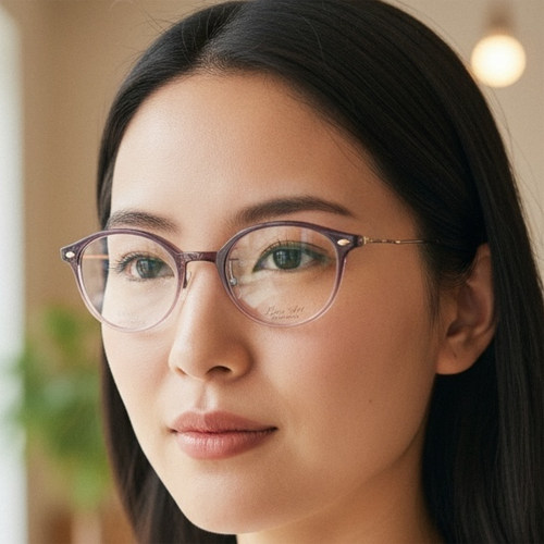 日本Charmant夏蒙松岛花同款眼镜