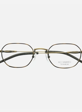kio yamato眼镜框男女近视可配小脸纯钛复古超轻金丝眼镜架461