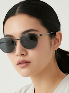 日本SpecEspace纯钛圆框太阳镜