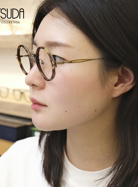 日本MATSUDA松田眼镜框手工纯钛小脸全框复古圆框男女眼镜架M3127