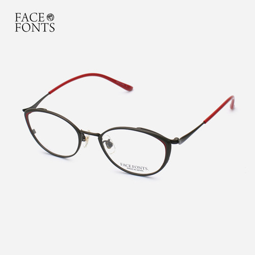 日本手工FaceFonts女纯钛眼镜架
