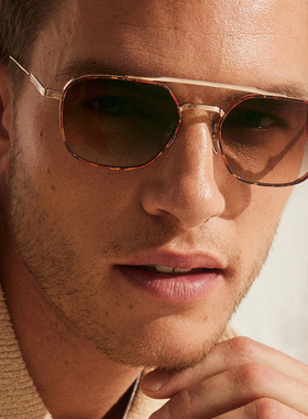 Lunetterie Generale墨镜白金超轻纯钛高端飞行员男太阳镜ROUTE66