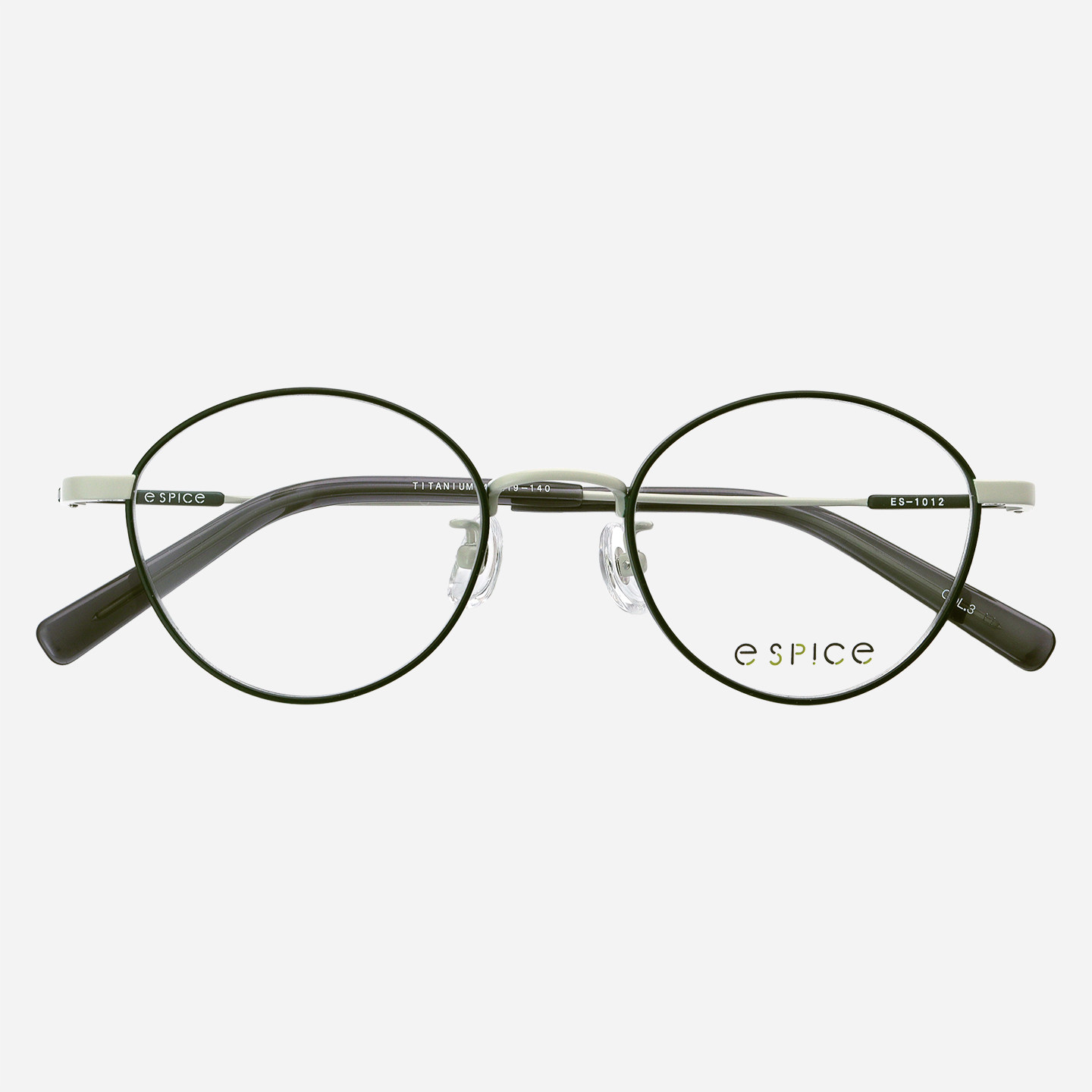 日本espice眼镜框日系时尚复古圆框纯钛超轻男女款小脸眼镜架1012
