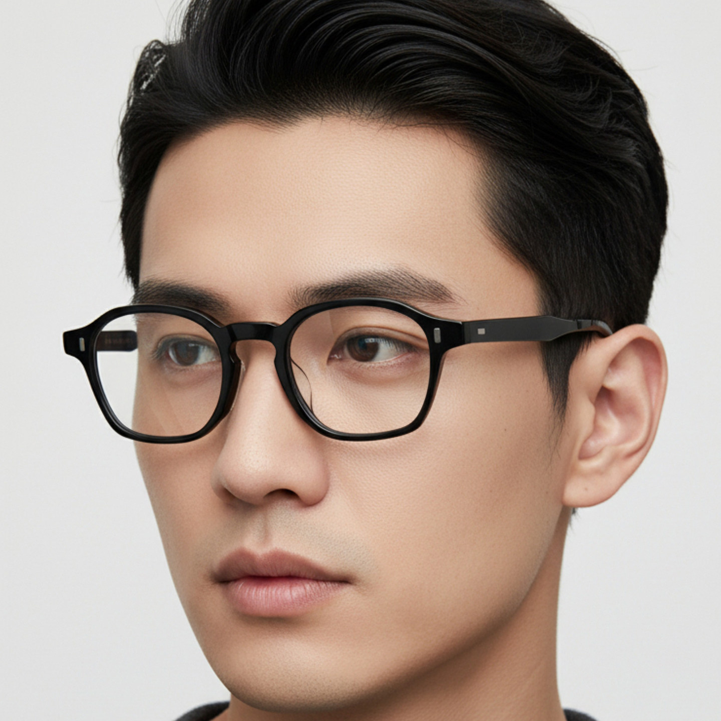 日本限量Chiyoko眼镜框手工复古商务板材方框全框近视眼镜架8302