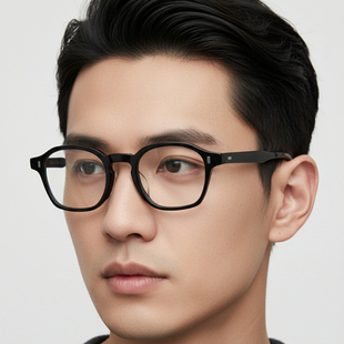 日本限量Chiyoko眼镜框手工复古商务板材方框全框近视眼镜架8302