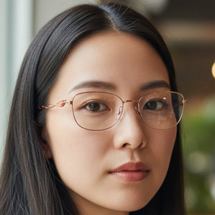 近视超轻线钛小脸钛架金丝眼镜架2922 日本CHARMANT夏蒙眼镜框女款