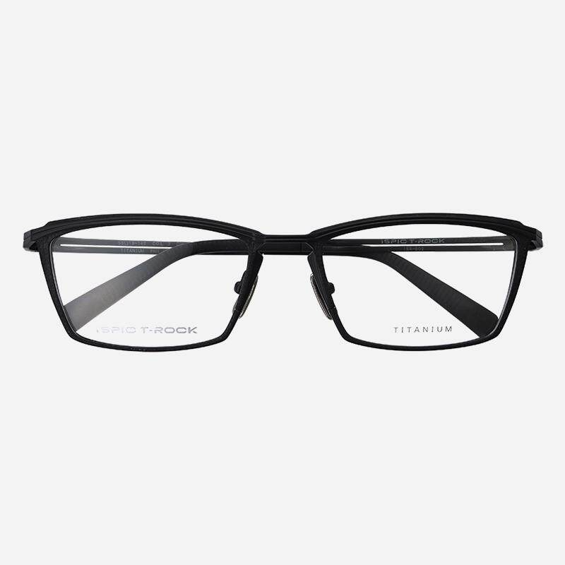 日本ISPIC眼镜框男款超轻纯钛全框眉框商务大脸全钛近视眼镜架002