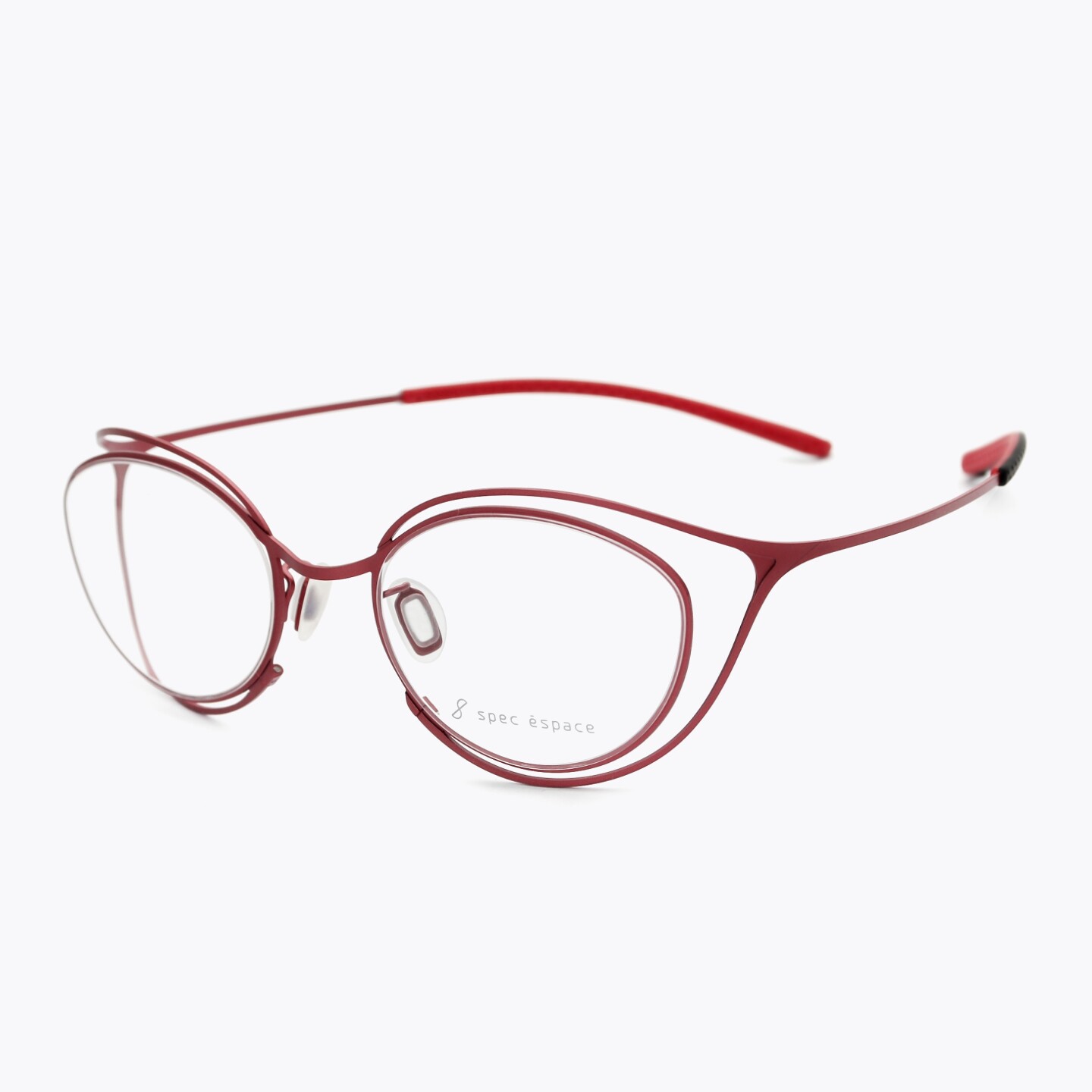 日本限量Spec Espace眼镜框女纯钛超轻猫眼小脸全框眼镜架ES2401T