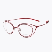 日本限量Spec Espace眼镜框女纯钛超轻猫眼小脸全框眼镜架ES2401T