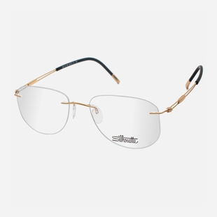 Silhouette诗乐无框眼镜框商务斯文无螺丝纯钛超轻男款 眼镜架5521