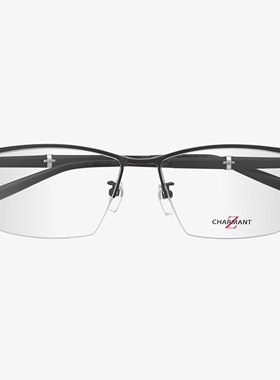 日本Charmant夏蒙Z钛眼镜框男士纯钛商务半框大脸近视眼镜架27126